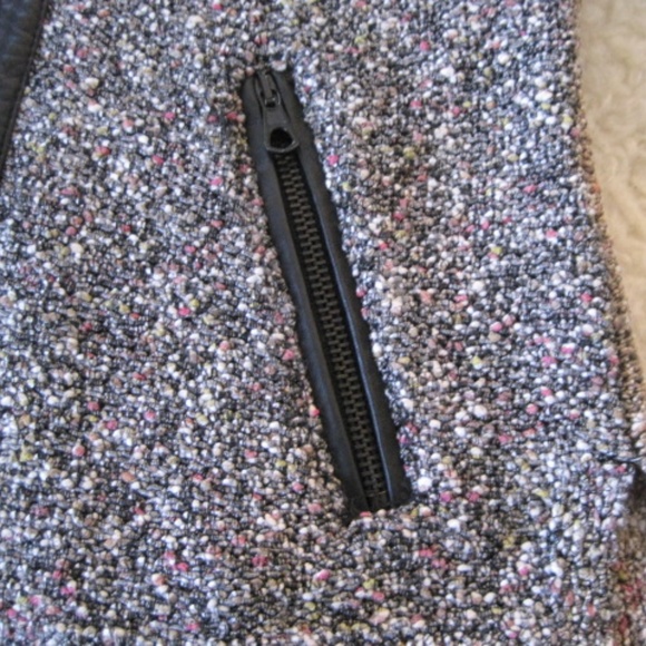 Rag & Bone Lori Tweed Leather Trim Moto Jacket - Picture 10 of 15